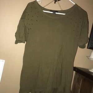 Forever 21 army green t shirt